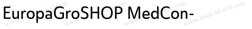 EuropaGroSHOP MedCon字体转换